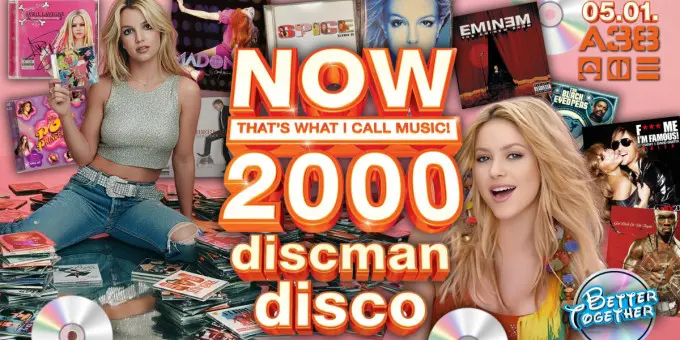 That’s What I Call Music! 2000’s Party • Discman Disco koncert Budapesten (A38 Hajó)