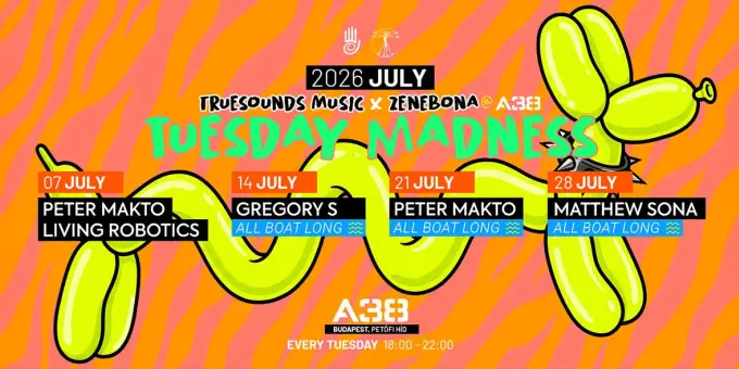 Tuesday Madness - Peter Makto - All Boat Long koncert Budapesten (A38 Hajó)