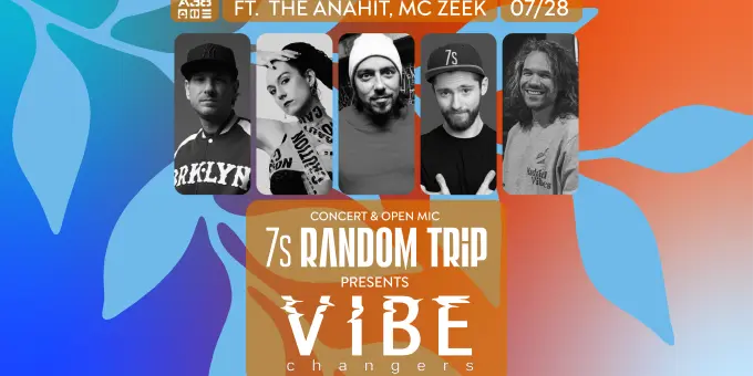 Vibe Changers (Random Trip x 7s) feat. Csányi Rita (The Anahit) & Mc Zeek (Brains), DJ Q-Cee koncert Budapesten (A38 Hajó)