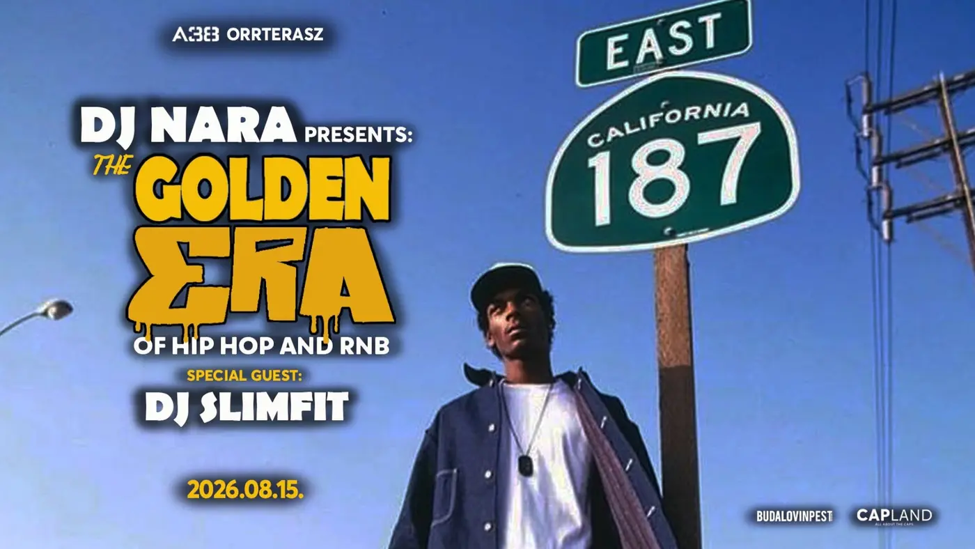 Dj Nara presents: The Golden Era of Hip-Hop and R'n'B koncert Budapesten (A38 Hajó)