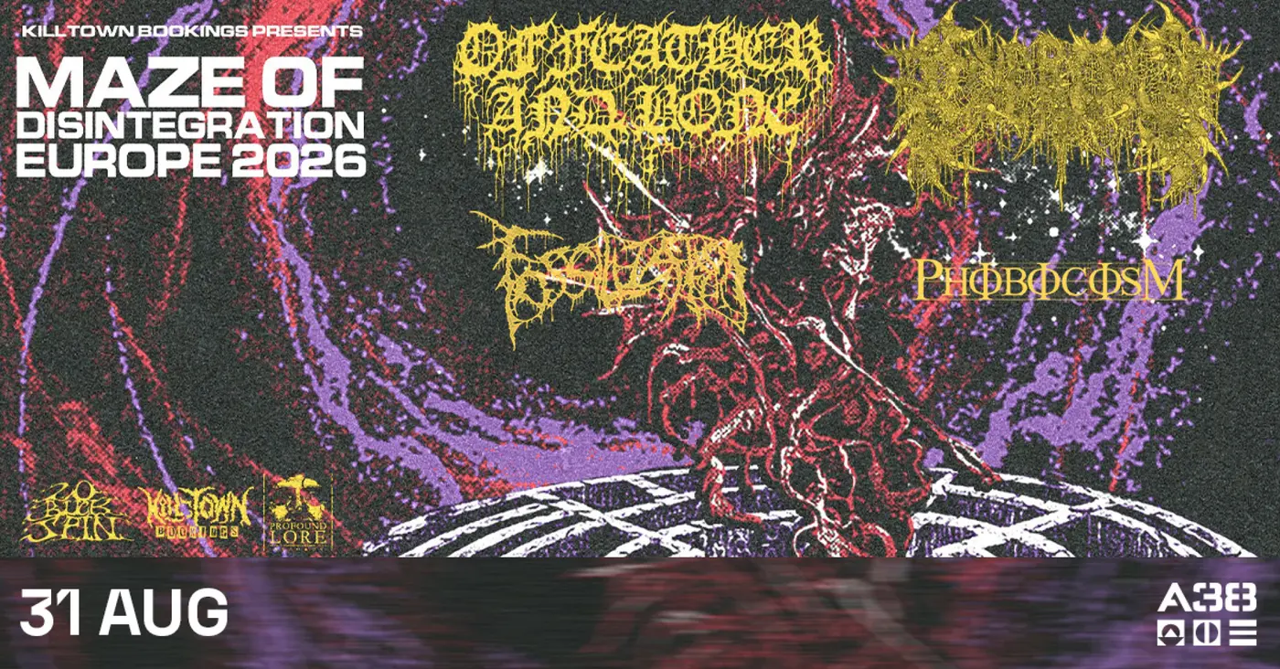 Of Feather and Bone (US), Civerous (US), Fossilization (BR), Phobocosm (CAN) koncert Budapesten (A38 Hajó)