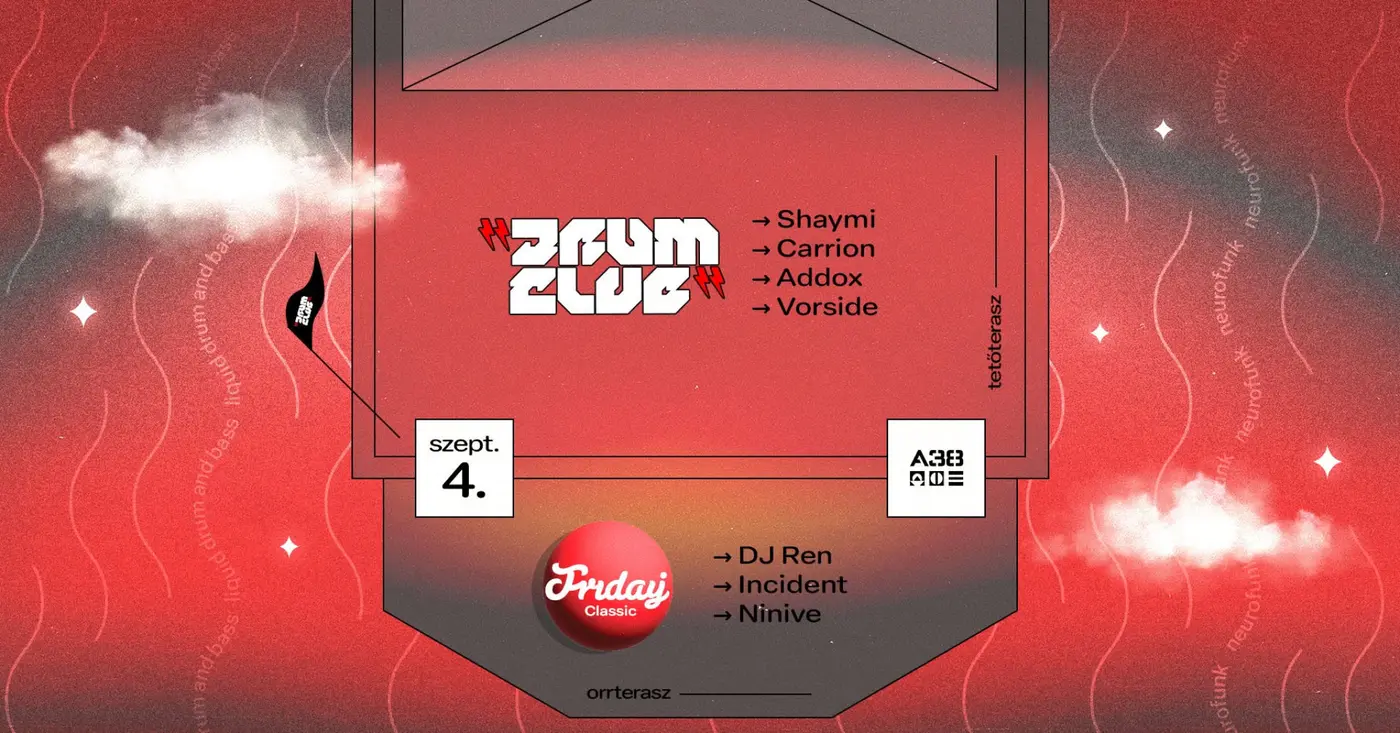 Drum Club / Orrterasz: Friday Classic koncert Budapesten (A38 Hajó)