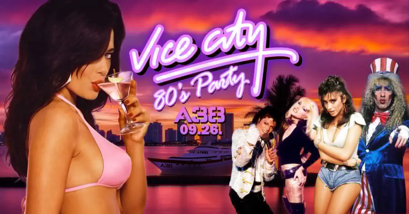 Vice City 80's Party koncert Budapesten (A38 Hajó)