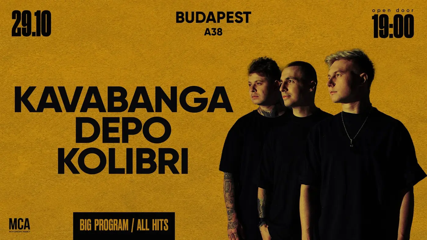 Kavabanga Depo Kolibri (UA) koncert Budapesten (A38 Hajó)
