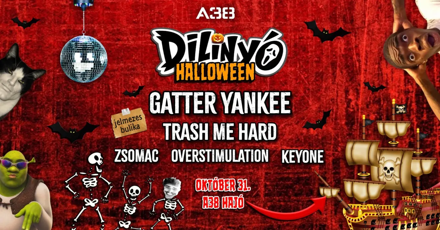 Dilinyó Halloween: Gatter Yankee, Trash Me Hard, Zsomac koncert Budapesten (A38 Hajó)
