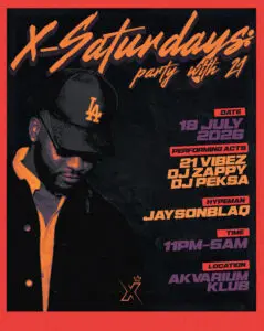 X-Saturdays: Party with 21 koncert Budapesten (Akvárium Klub)
