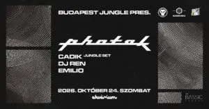 Budapest Jungle pres. Photek koncert Budapesten (Akvárium Klub)