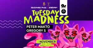TUESDAY MADNESS • WINTER EDITION • PETER MAKTO & GREGORY S koncert Budapesten (Akvárium Klub)