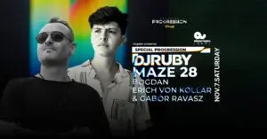Bogdan Presents Special Progression w/ Dj RUBY & MAZE 28 koncert Budapesten (Akvárium Klub)