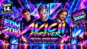 EDM 2010 x AVICII FOREVER PARTY koncert Budapesten (Akvárium Klub)