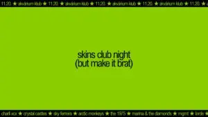 skins club night (but make it brat) koncert Budapesten (Akvárium Klub)