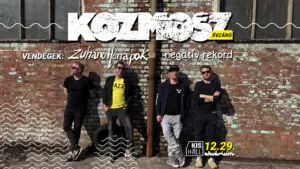 Kozmosz évzáró, support: Zuhanó Hónapok, Negatív Rekord koncert Budapesten (Akvárium Klub)