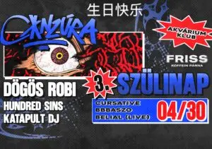 C*NZÚRA 3. Szülinap koncert Budapesten (Akvárium Klub)