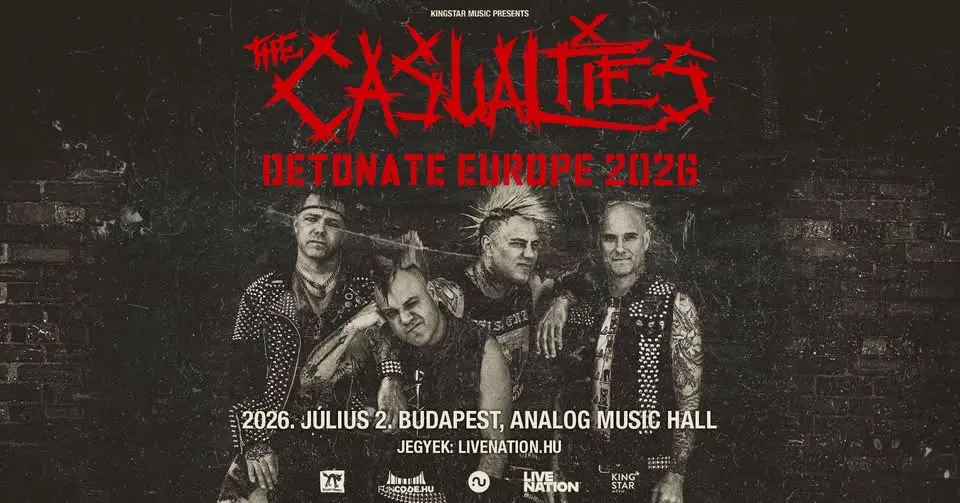 The Casualties: Detonate Tour | koncert Budapesten – Analog Music Hall