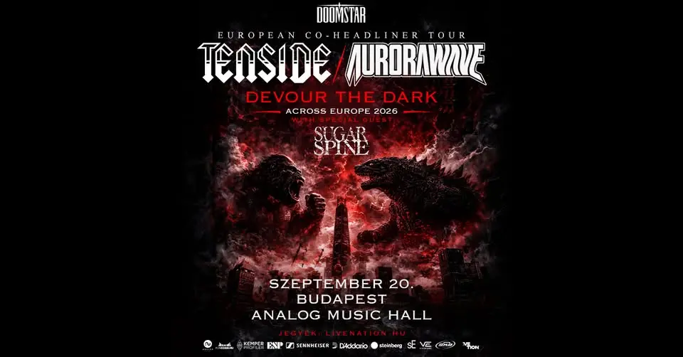 TENSIDE x aurorawave, support: Sugar Spine | koncert Budapesten – Analog Music Hall