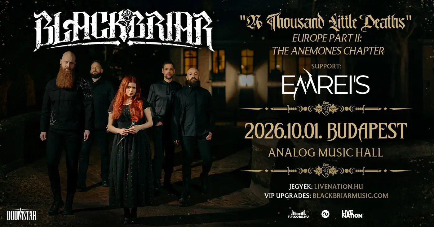 Blackbriar, support: Emrei's | koncert Budapesten – Analog Music Hall