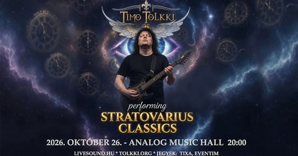 Timo Tolkki performing Stratovarius Classics - koncert Budapesten (Analog Music Hall)