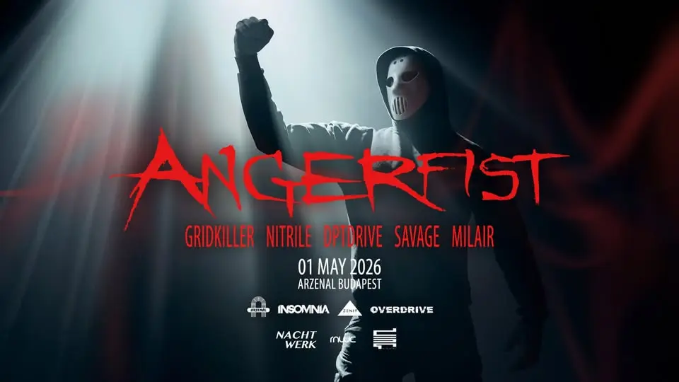 Angerfist rave esemény Budapesten