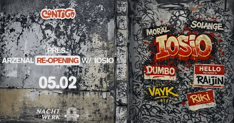 Contigo Pres.: Arzenal Re-Opening w/ IOSIO rave esemény Budapesten