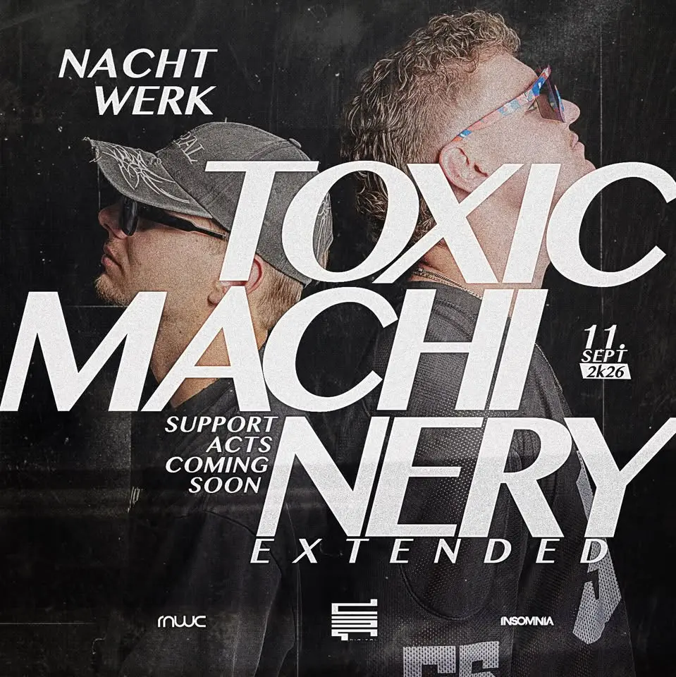 NACHTWERK | TOXIC MACHINERY | 3HRS EXTENDED | 09.11. koncert Budapesten (Arzenál Budapest)