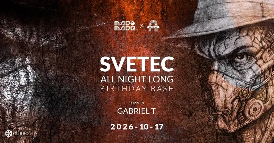 SveTec all night long BDAY Bash // Arzenál // 2026.10.17. koncert Budapesten (Arzenál Budapest)