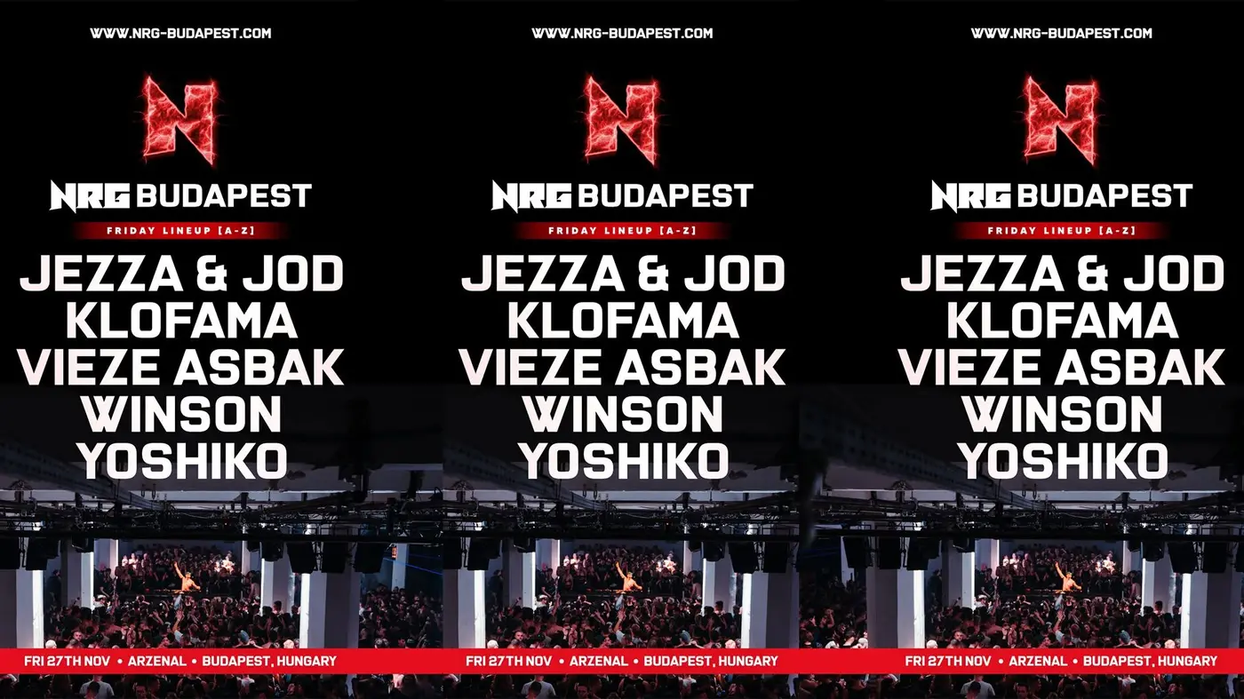 NRG OPENING PARTY koncert Budapesten (Arzenál Budapest)