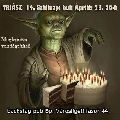 Triász (+Béla) Szülinapi koncert // koncert Budapesten (BackStage Pub)
