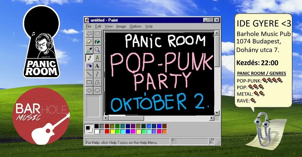 🔥 10.02 🔥 PANIC ROOM 🔥 presents: MISERY BUSINESS POP-PUNK PARTY koncert Budapesten (BAR Hole Music)