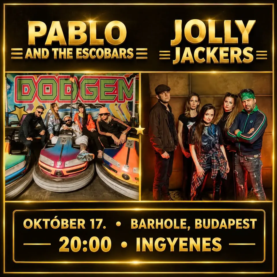 Jolly Jackers vs. Pablo and The Escobars a Barholeban koncert Budapesten (BAR Hole Music)