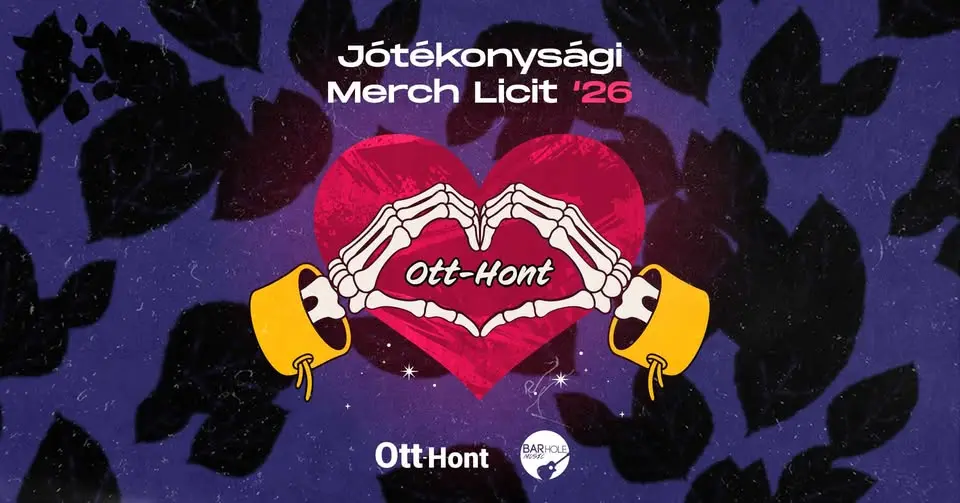 Jótékonysági Merch Licit 2026 koncert Budapesten (BAR Hole Music)