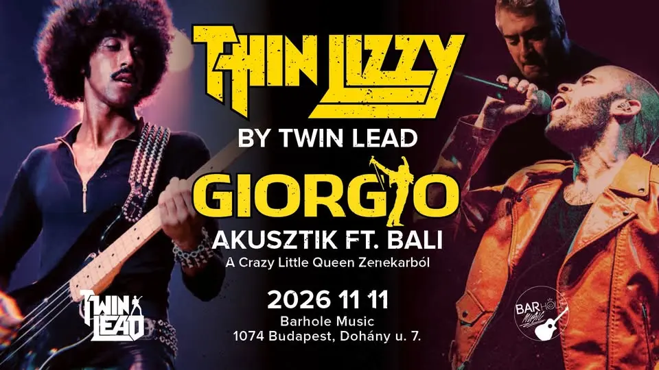 Thin Lizzy és Giorgio akusztik slágerek 💥Twin Lead és Giorgo akusztik ft. Bali 💥 BARHOLE koncert Budapesten (BAR Hole Music)