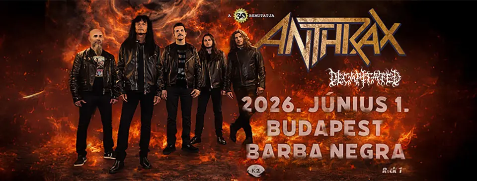 ANTHRAX koncert Budapesten (Barba Negra)