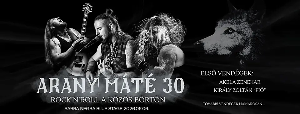 ARANY MÁTÉ 30. Születésnapi Buli koncert Budapesten (Barba Negra)