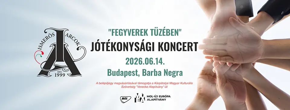 ISMERŐS ARCOK - Jótékonysági koncert koncert Budapesten (Barba Negra)