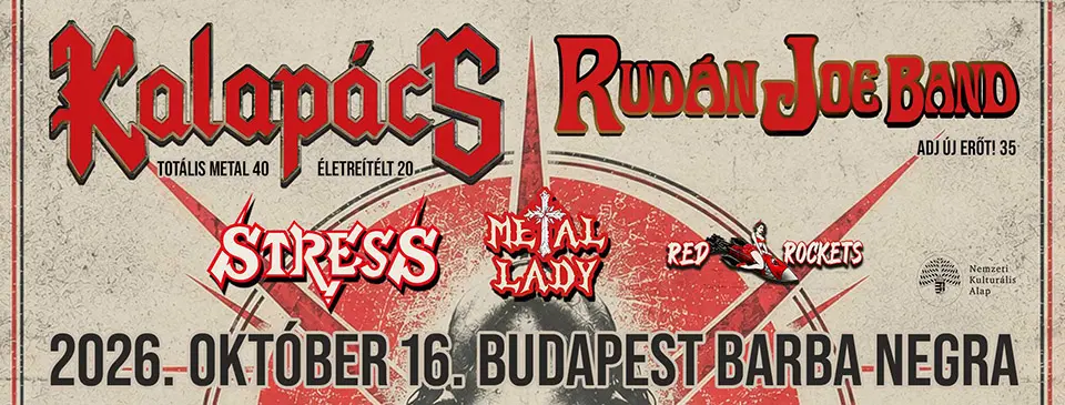 KALAPÁCS | Rudán Joe Band koncert Budapesten (Barba Negra)