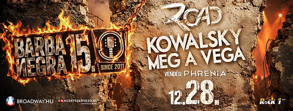 Kowalsky meg a Vega | ROAD koncert Budapesten (Barba Negra)