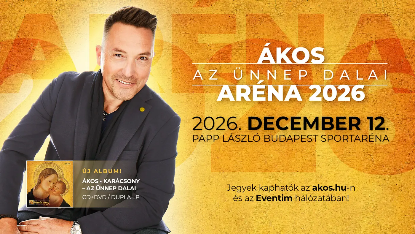 Ákos – Christmas Concert koncert Budapesten (Budapest Aréna)