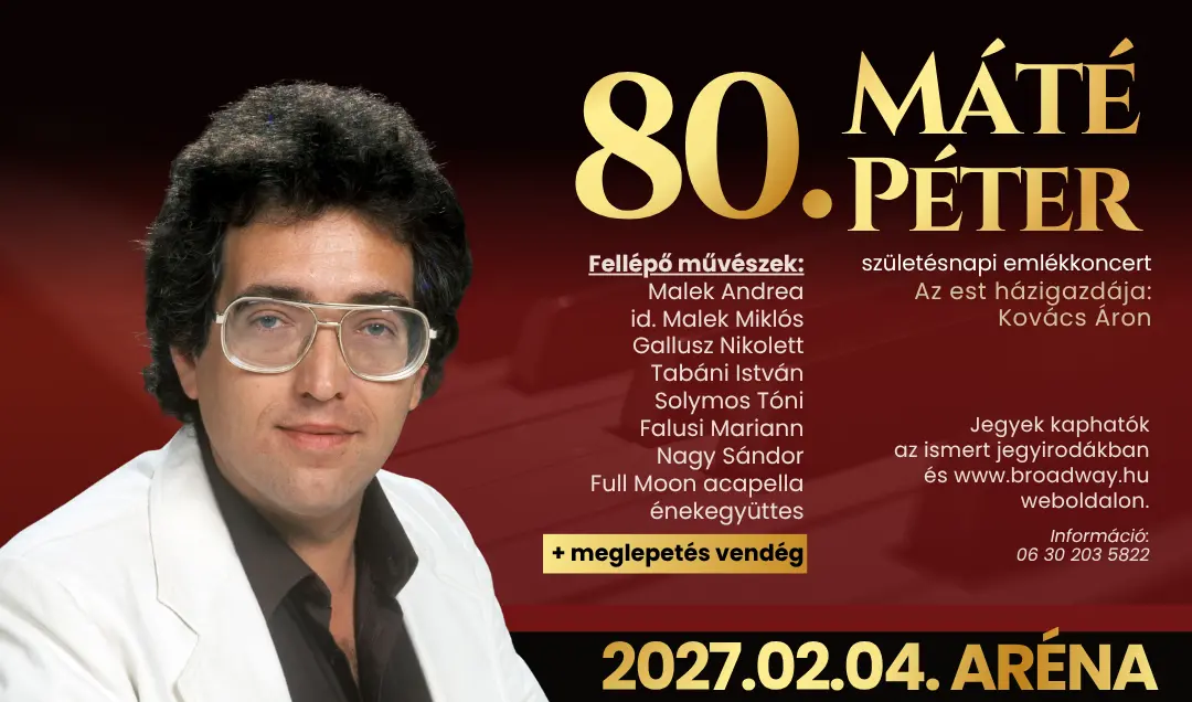Máté Péter 80 koncert Budapesten (Budapest Aréna)