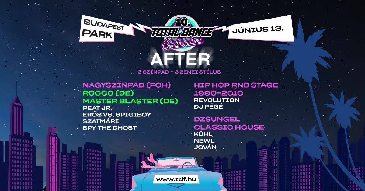 Total Dance Cabrio After koncert Budapesten (Budapest Park)