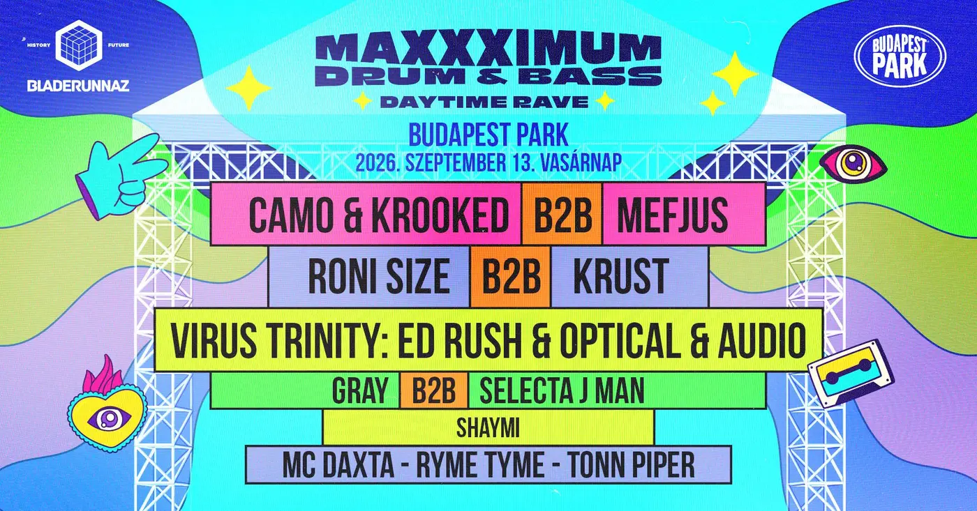 MaXXXimum Drum and Bass Daytime Rave koncert Budapesten (Budapest Park)
