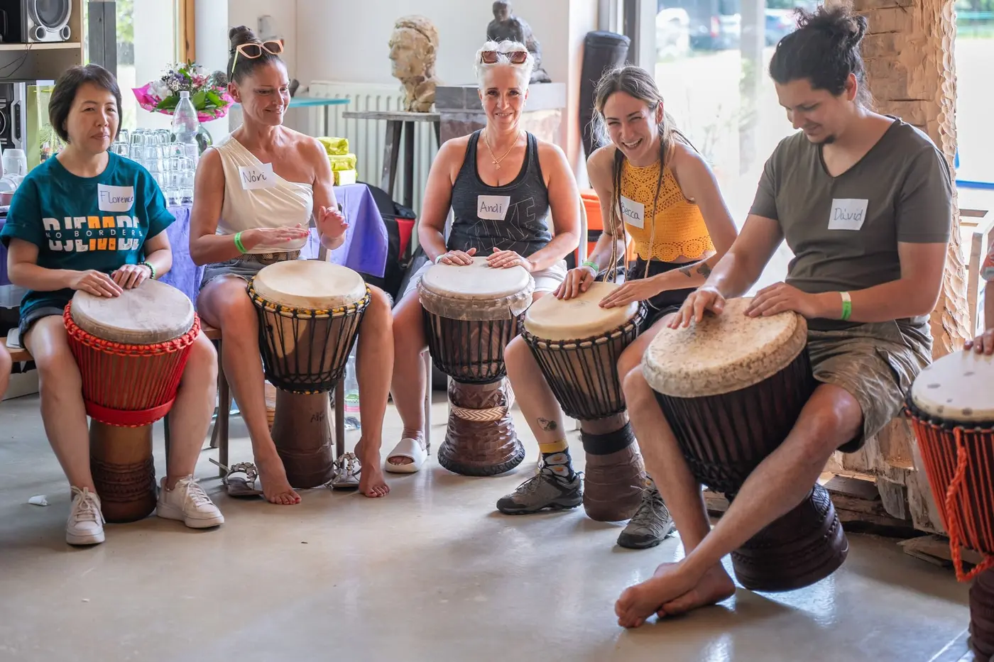 MagBeat Studio DjembeJAM! dobkör koncert Budapesten (Dürer Kert)