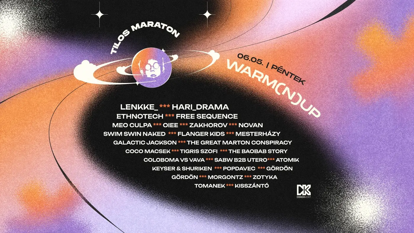 WARM(N)UP @ TILOS MARATON 2026 - TŐLED FÜGG koncert Budapesten (Dürer Kert)