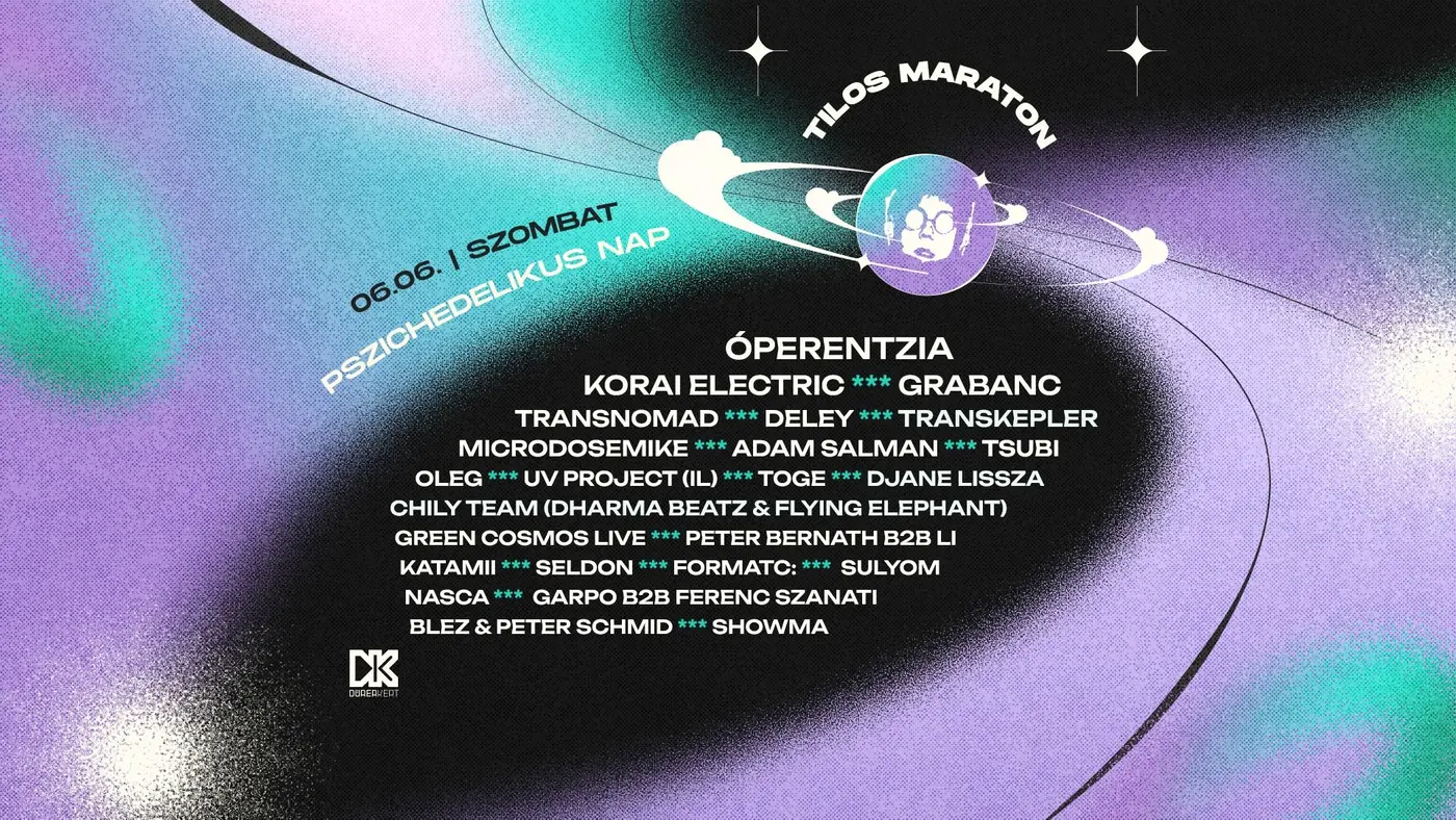 PSZICHEDELIKUS NAP @ TILOS MARATON 2026 - TŐLED FÜGG koncert Budapesten (Dürer Kert)