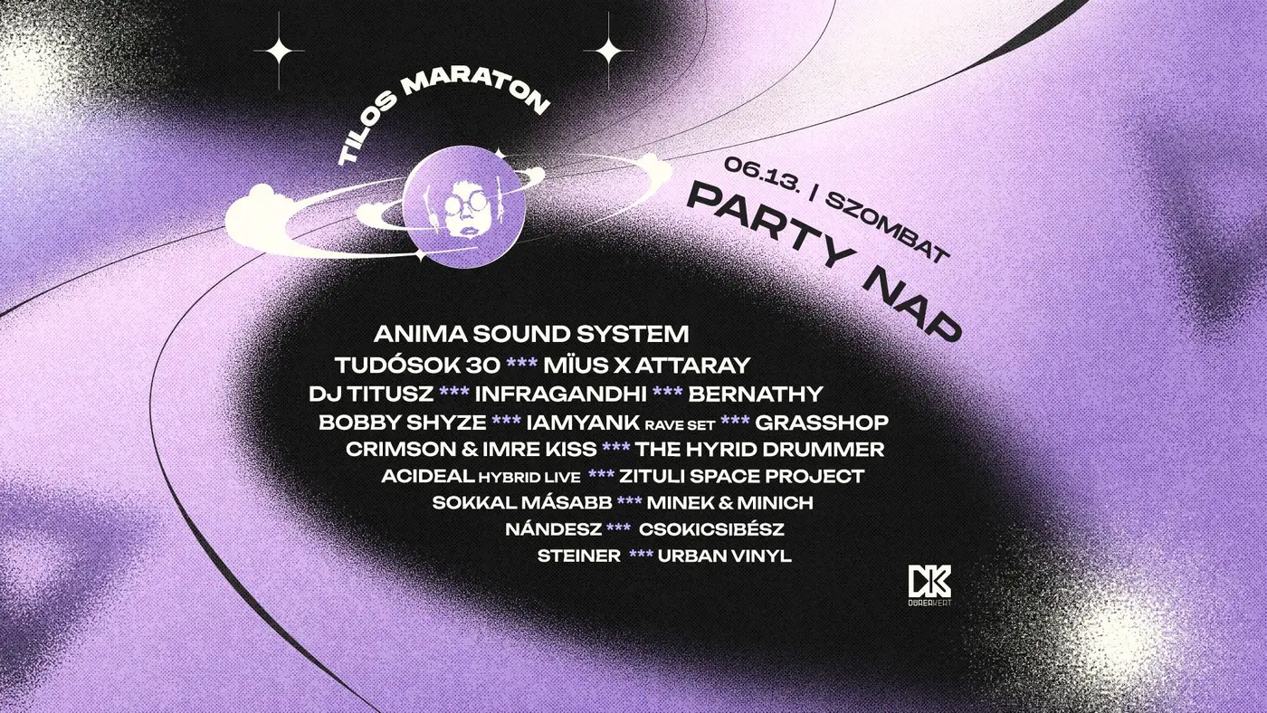 TILOS PARTY NAP @ TILOS MARATON 2026 - TŐLED FÜGG koncert Budapesten (Dürer Kert)
