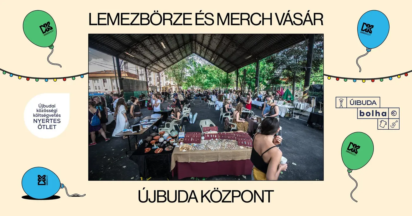 Lemezbörze és merch vásár / 5 éve ÚJBUDA x DÜRER 🎂 koncert Budapesten (Dürer Kert)