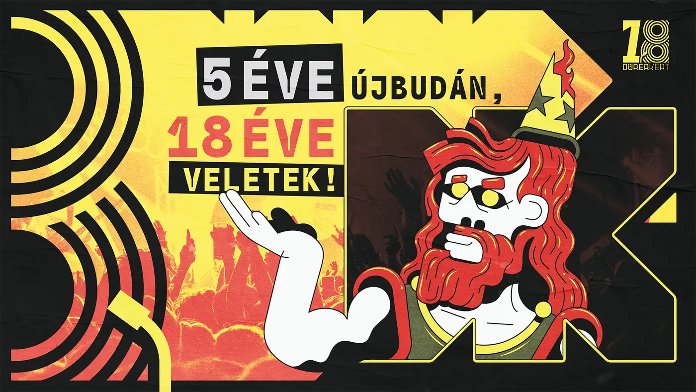 18 ÉVES A DÜRER KERT! koncert Budapesten (Dürer Kert)