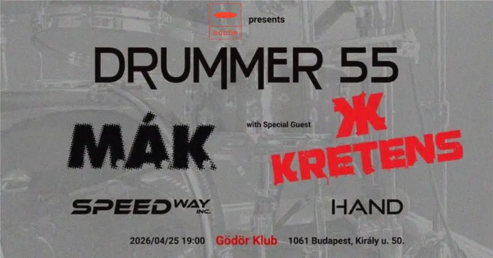DRUMMER 55 // KRETENS, M.Á.K., Speedway Inc., Hand