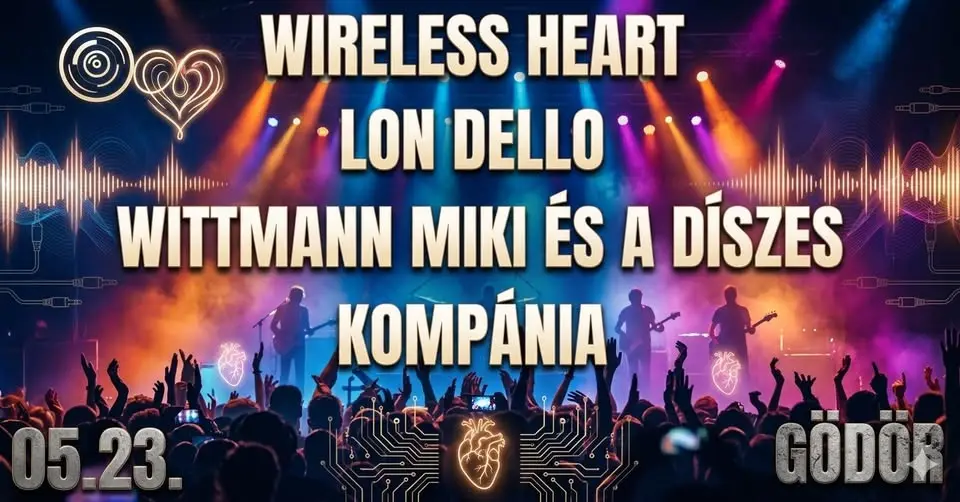 Wittmann Miki•Lon Dello•Wireless Heart koncert Budapesten (Gödör Klub)