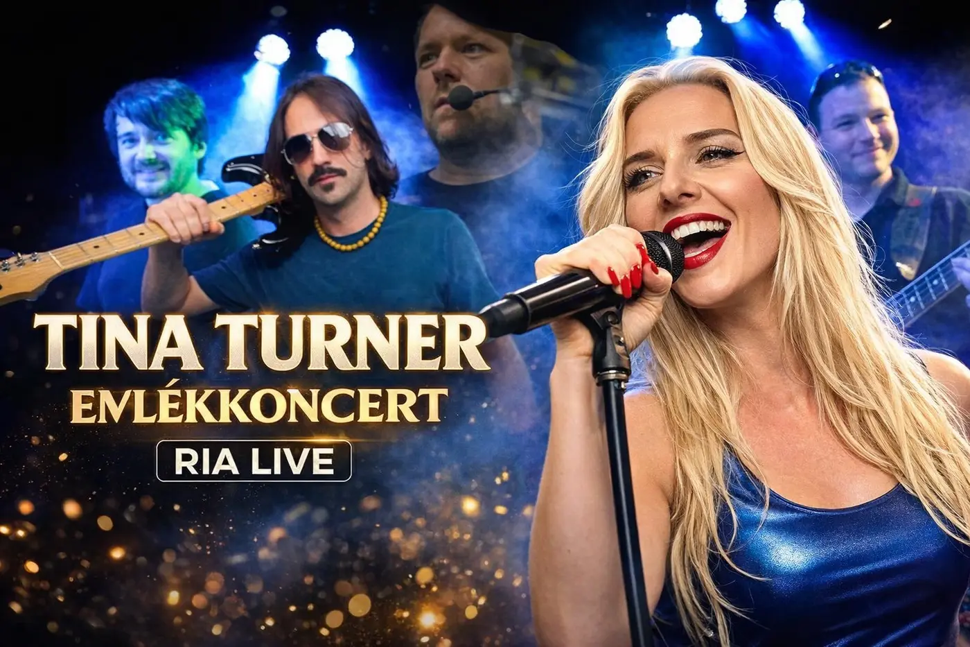 Tina Turner emlékkoncert - RIA LIVE zenekar előadásában koncert Budapesten (Gödör Klub)