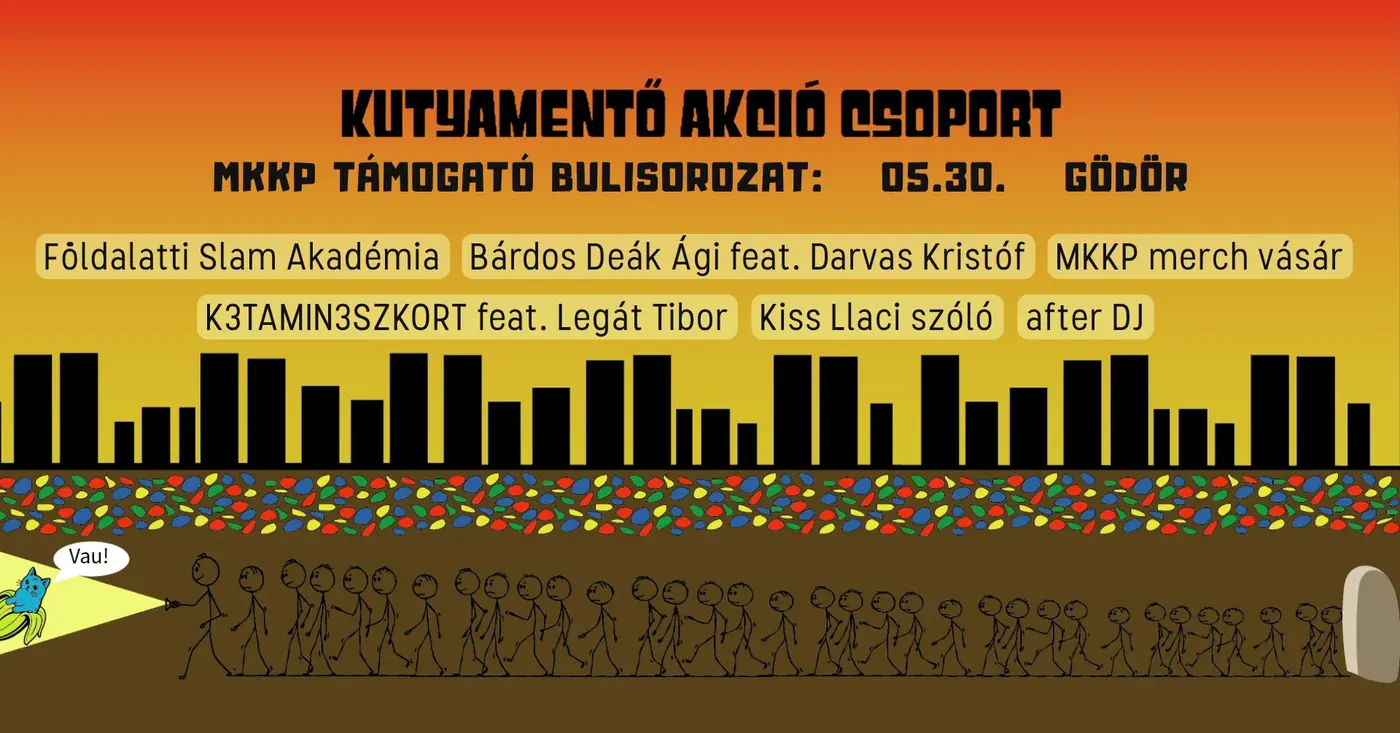 Kutyamentő Akciócsoport // MKKP támogatóbuli koncert Budapesten (Gödör Klub)
